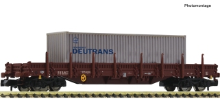 Fleischmann 6660045 - N - Schwenkrungenwagen mit 40′-Container, DR, Ep. IV